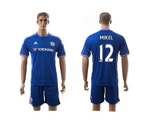 Chelsea #12 Mikel New Blue Soccer Club Jersey